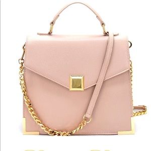 Pink and gold bag